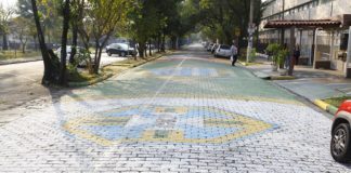 Guarulhenses entram no clima de Copa e pintam suas ruas de verde e amarelo