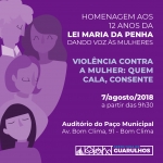 Prefeitura celebra 12 anos da Lei Maria da Penha com diversas atividades