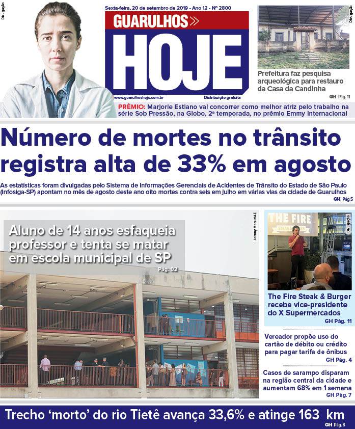 Jornal Guarulhos Hoje – Ed.2800 – 20/09/2019