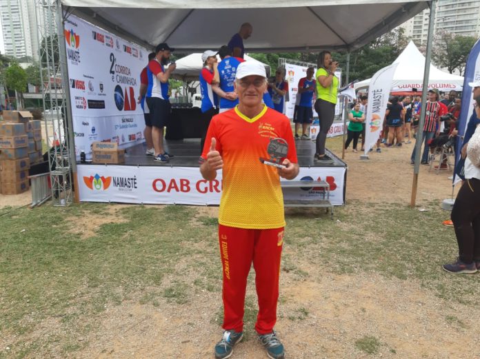 Maurício Gonçalves Fonseca, 50 anos, foi o campeão da 2ª prova da OAB Guarulhos. Foto: Wellington Alves