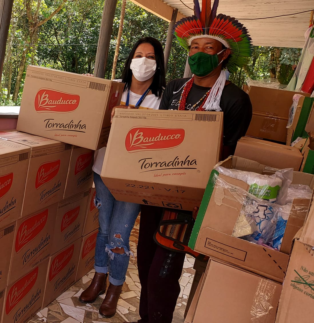 Doação aldeia _divulgação PMG