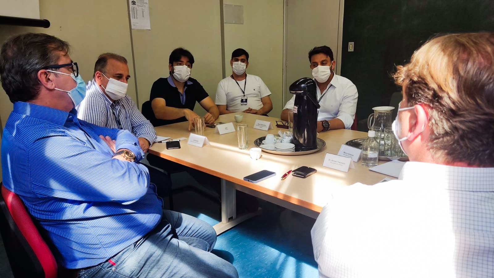 Guti em reuniao sobre novo megaempreendimento em Cumbica