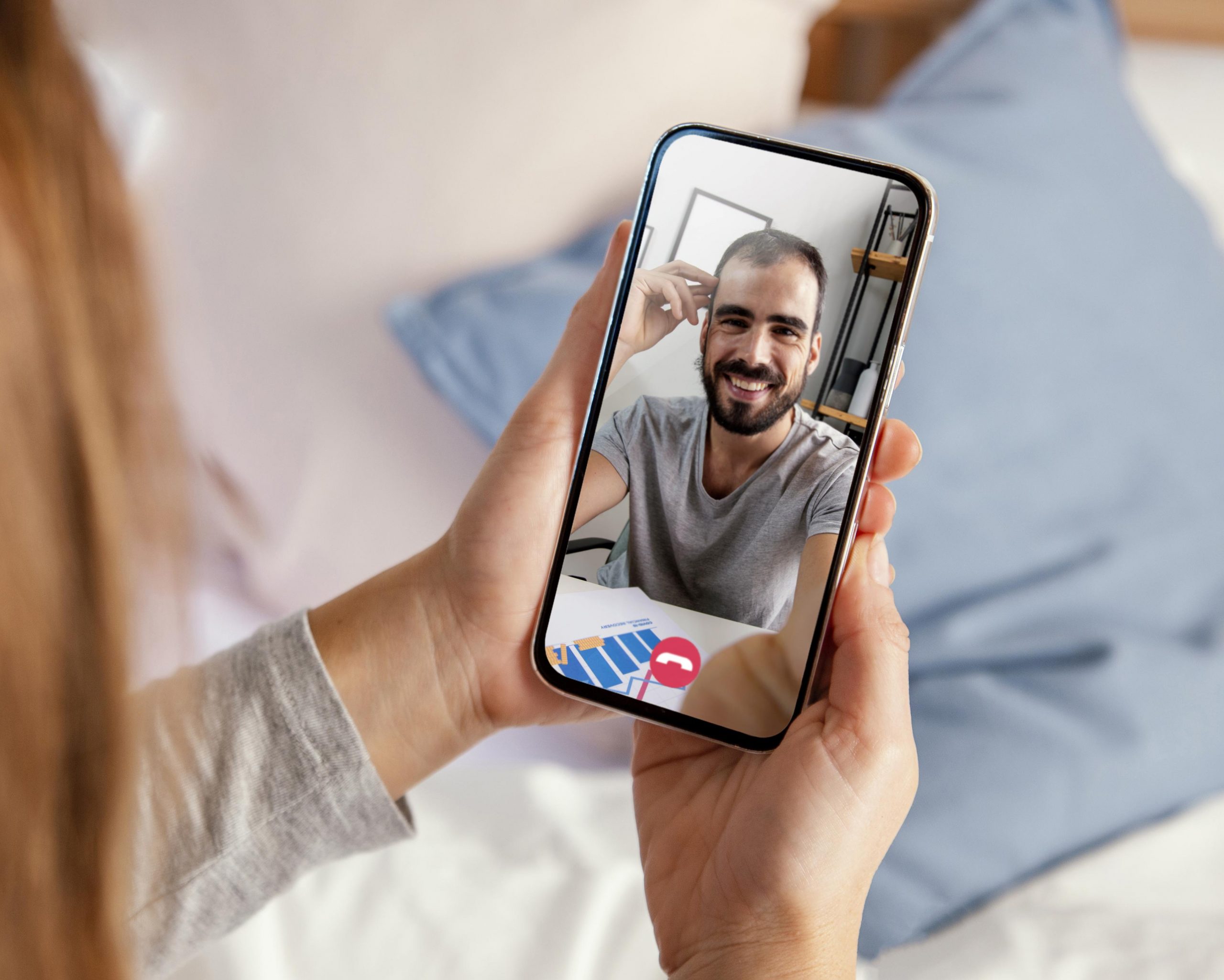 close-up-friend-video-call-on-phone