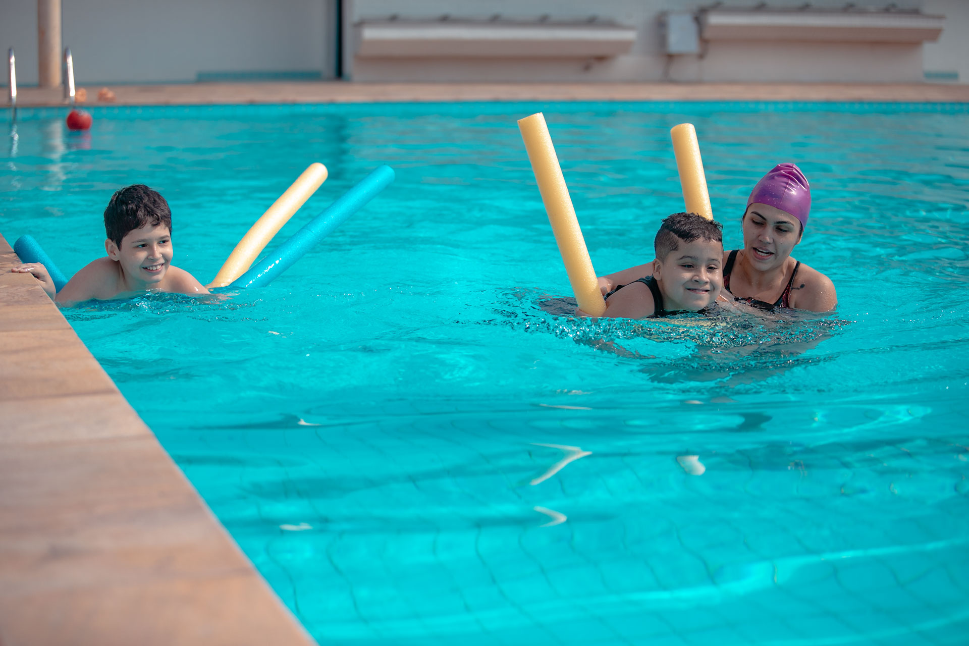 rebertura das piscinas