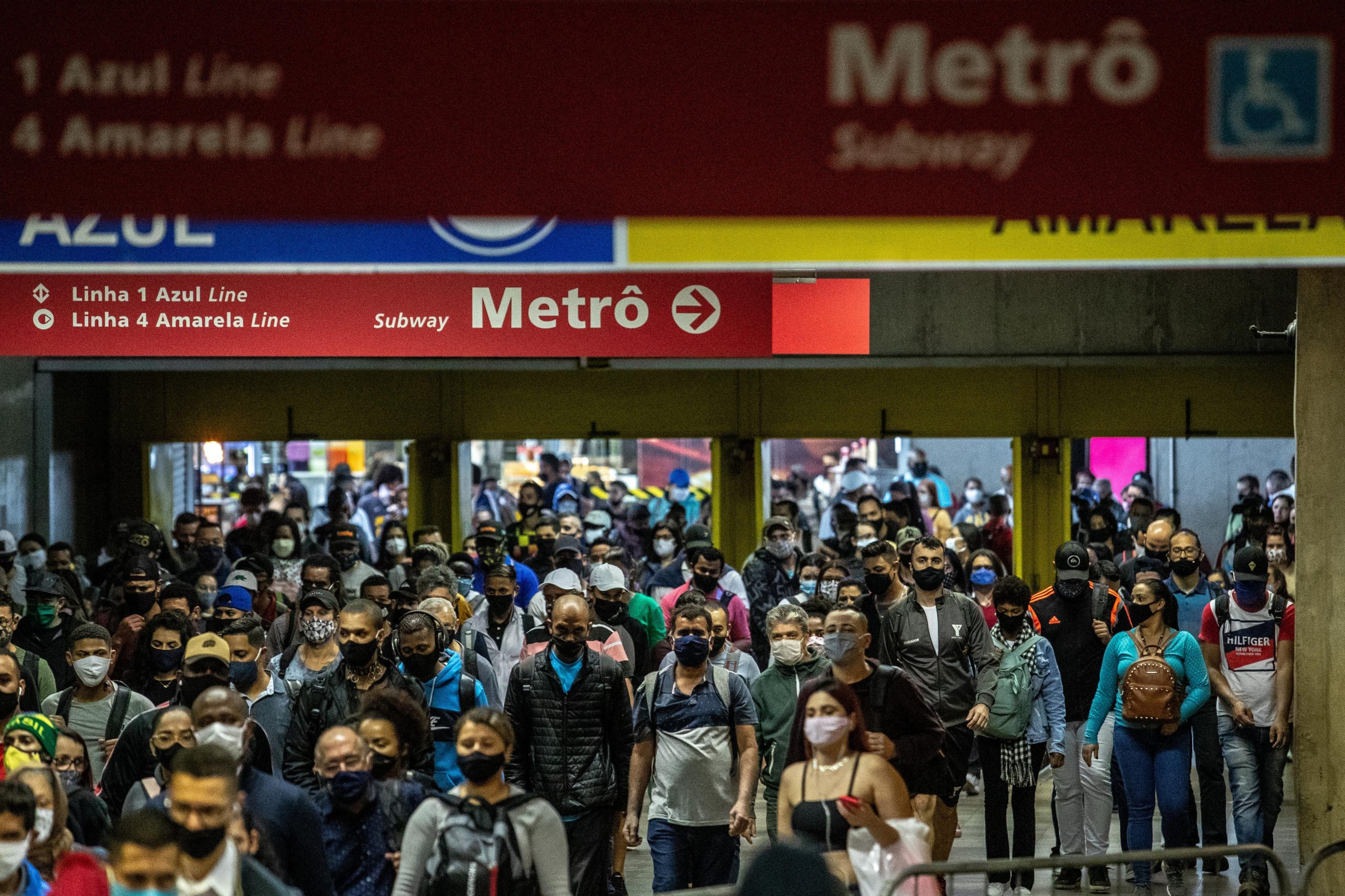Movimento na Estação da Luz