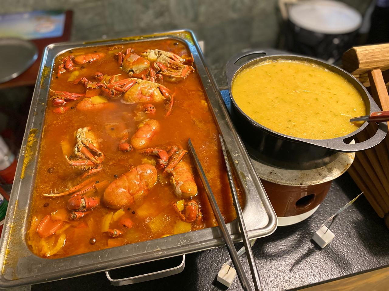 caranguejada e caldo de caranguejo