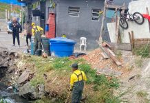 Prefeitura realiza limpeza do Córrego do Sata, em Cumbica
