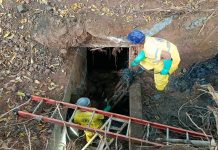 Prefeitura limpa caixas de drenagem ao longo da avenida Santos Dumont para evitar alagamentos