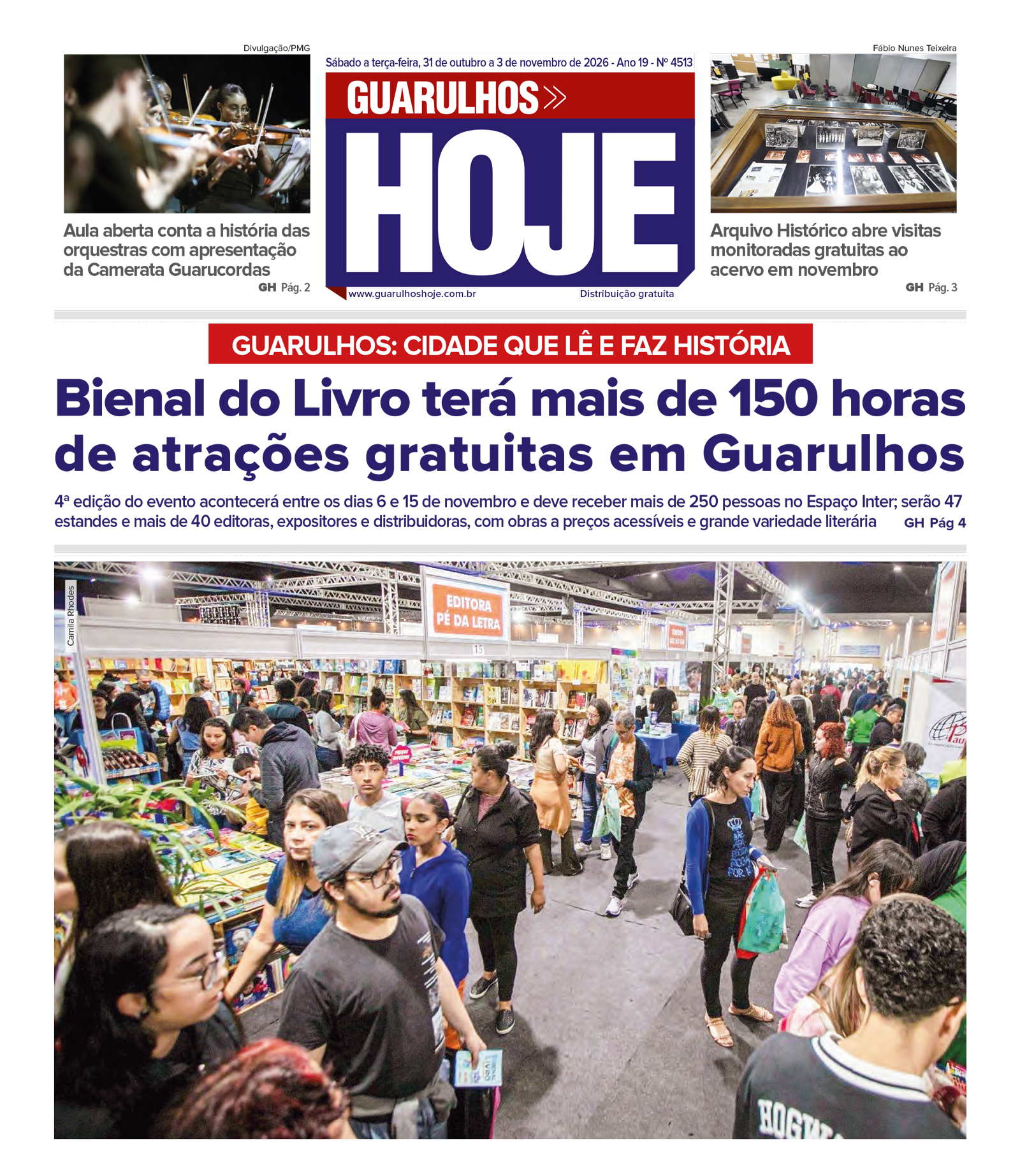 Entenda: Jornal Guarulhos Hoje – Ed. 4513 – 31/10/2026